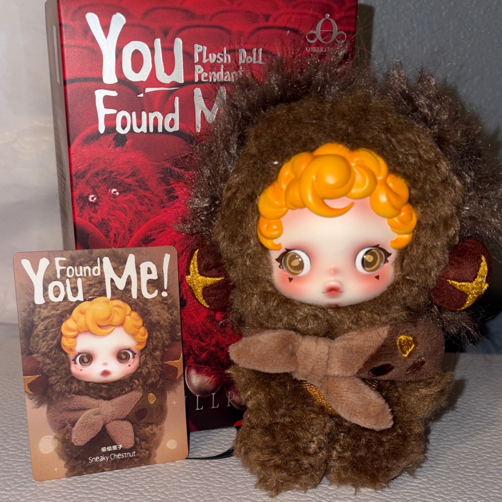 You Found Me Plush Doll Pendant - NIB SNEAKY CHESTNUT